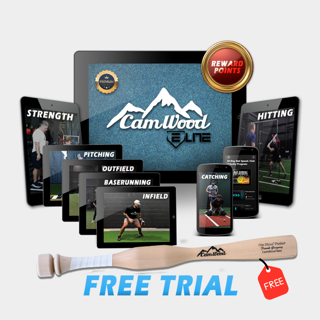 Baseball CamWood Elite Membership - 30 Day Free Trial + FREE One Hand Trainer