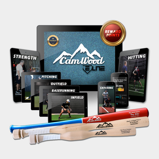 Baseball CamWood Elite (30 Days) + Hands & Speed Trainer + One Hand Trainer + Custom Game Bat