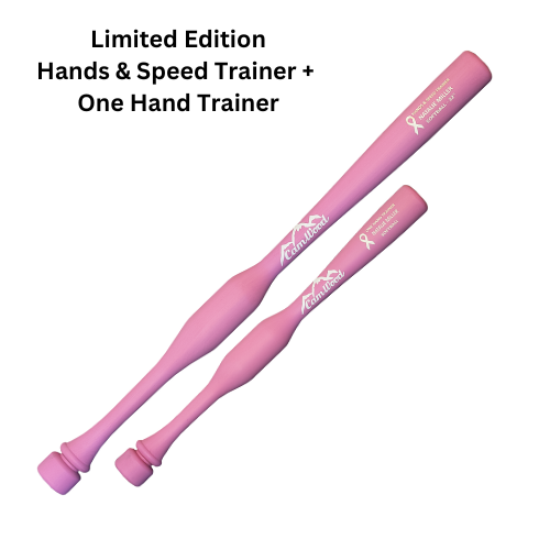 Breast Cancer - Baseball Hands & Speed Trainer + One Hand Trainer