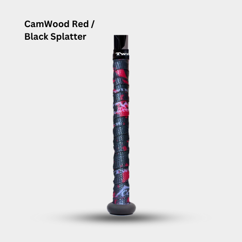 CamWood Red/Black Splatter - TwinTack Grip