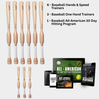 Thumbnail for 6 CamWood Bats, 3 One Handers, & All-American 30 Day Program