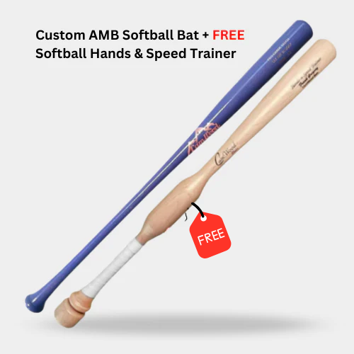 Custom AMB Softball Bat + FREE Softball Hands & Speed Trainer