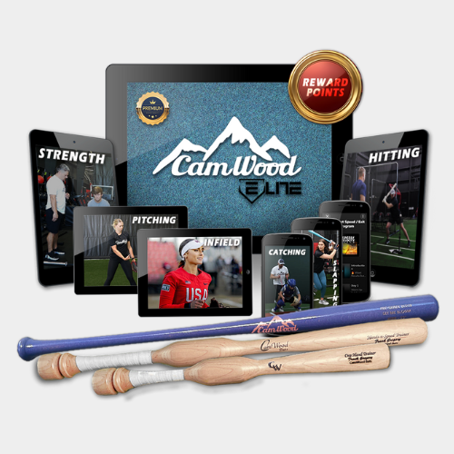 Softball CamWood Elite (60 Days) + Hands & Speed Trainer + One Hand Trainer + Custom AMB Bat