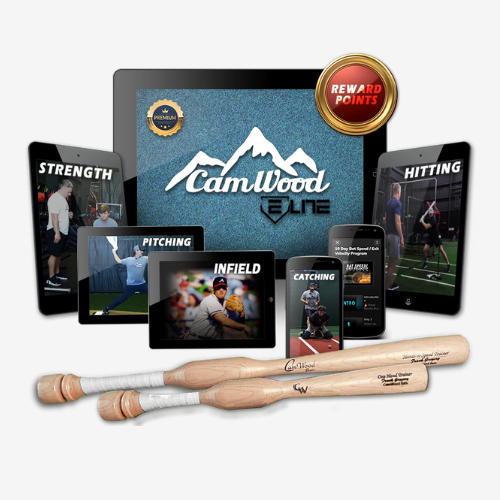 Baseball CamWood Elite (60 Days) + Baseball Hands & Speed Trainer + One Hand Trainer