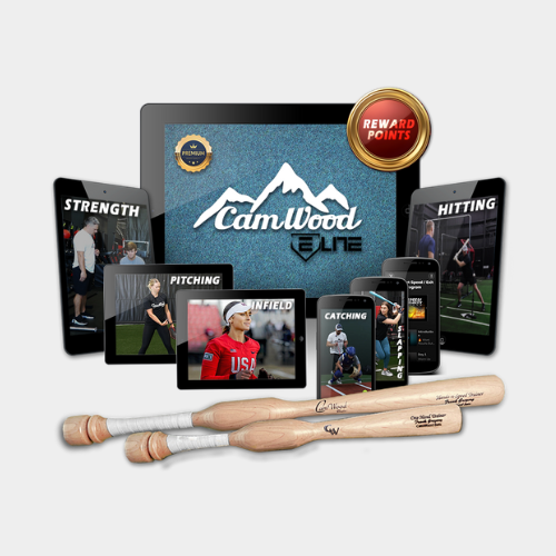 Softball CamWood Elite (60 Days) + Softball Hands & Speed Trainer + One Hand Trainer
