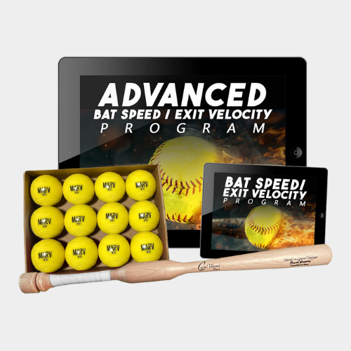 Softball Advanced Bat Speed / Exit Velocity Program + FREE 12 Marv Balls + Hands & Speed Trainer + FREE 10 Day Bat Speed / Exit Velocity Program