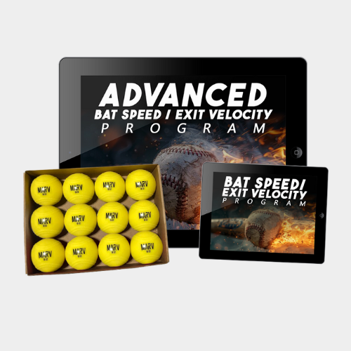 Baseball Advanced Bat Speed / Exit Velocity Program + FREE 12 Marv Balls + FREE 10 Day Bat Speed / Exit Velocity Program