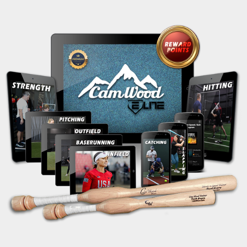 Softball CamWood Elite (60 Days) + Softball Hands & Speed Trainer + One Hand Trainer