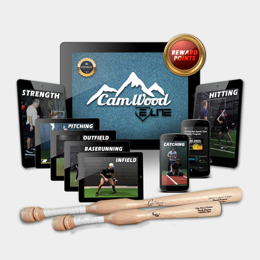 Baseball CamWood Elite (30 Days) + Baseball Hands & Speed Trainer + One Hand Trainer