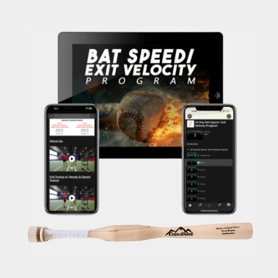 Baseball Hands & Speed Trainer + FREE 10 Day Bat Speed / Exit Velocity Program