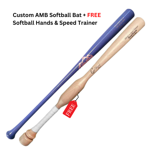 Custom AMB Softball Bat + FREE Softball Hands & Speed Trainer