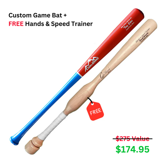 Custom Game Bat + FREE CamWood Hands & Speed Trainer