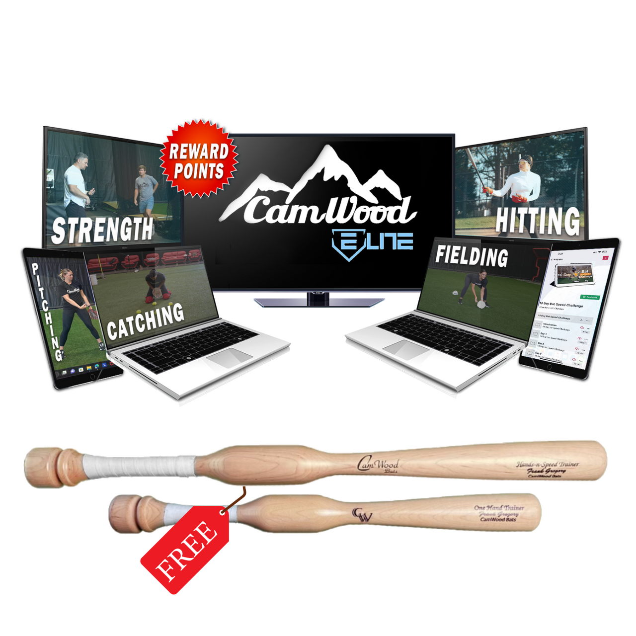 Softball Elite Subscription + FREE Hands & Speed Trainer & One Hand Trainer