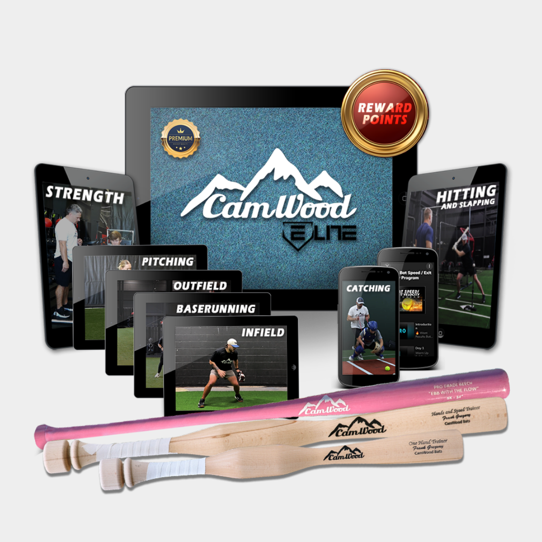 Softball CamWood Elite (30 Days) + Hands & Speed Trainer + One Hand Trainer + Custom BK Bat