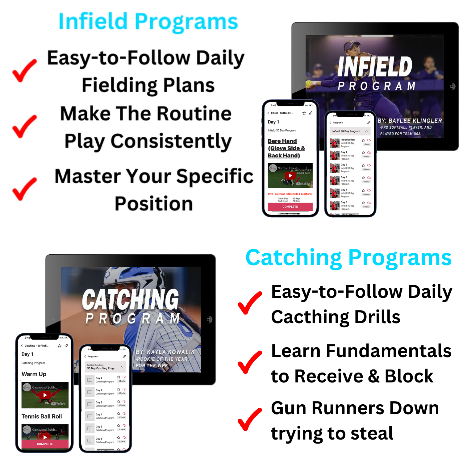 Softball CamWood Elite Membership + FREE Hands & Speed Trainer & One Hand Trainer