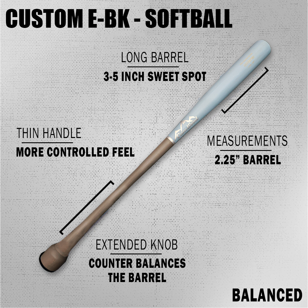 Custom E-BK Softball Bat