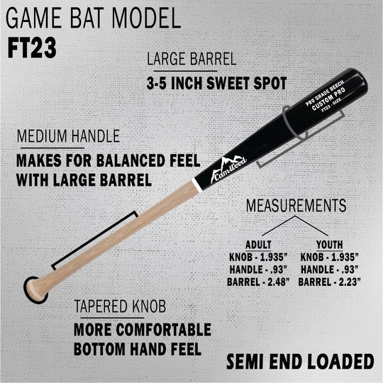 Stock FT23 - Semi End Loaded – CamWood Bats
