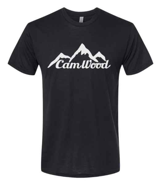 CamWood Shirt - Black w/ White Mountains Logo