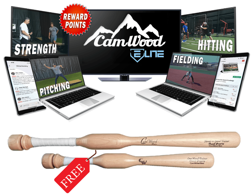 Baseball CamWood Elite Subscription + FREE Hands & Speed Trainer & One Hand Trainer