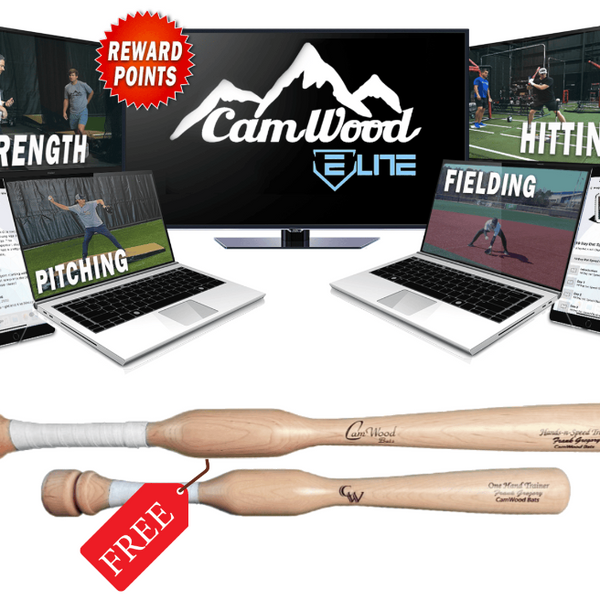 Baseball CamWood Elite Subscription + FREE Hands & Speed Trainer & One Hand Trainer