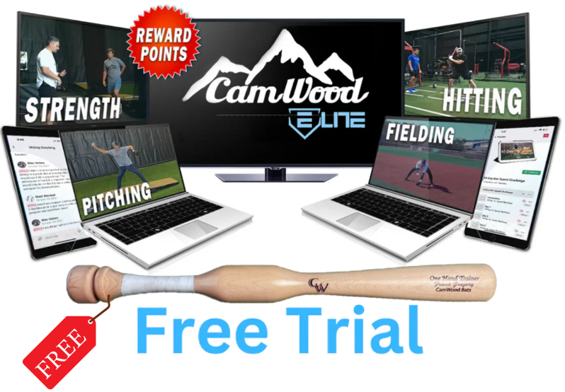 Baseball CamWood Elite Subscription - 21 Day Free Trial + FREE One Hand Trainer