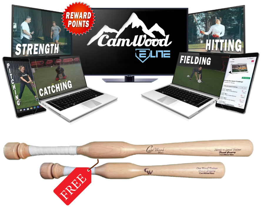 Softball CamWood Elite Membership + FREE Hands & Speed Trainer & One Hand Trainer