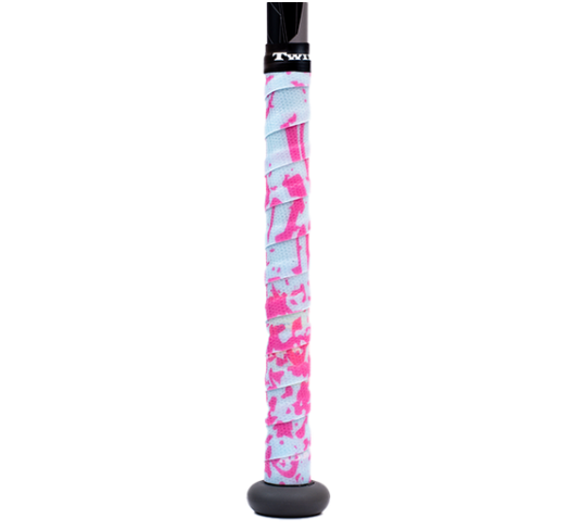 Pink / Baby Blue Splatter - TwinTack Grip
