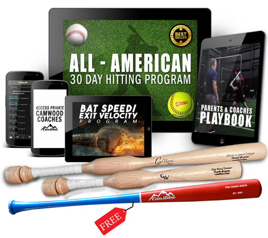 Baseball All-American 30 Day Hitting Package + FREE Custom Game Bat