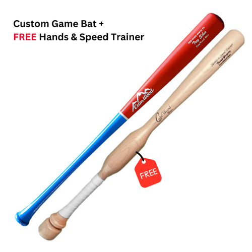 Custom Game Bat + FREE CamWood Hands & Speed Trainer