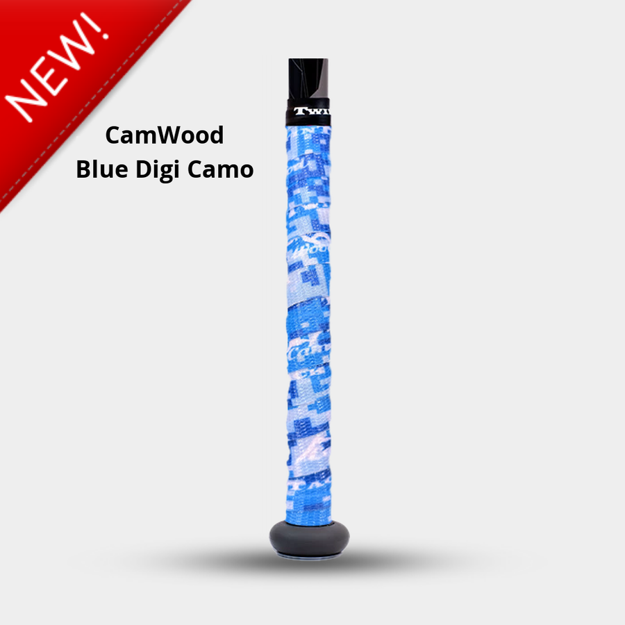 CamWood Blue Digi Camo TwinTack Grip